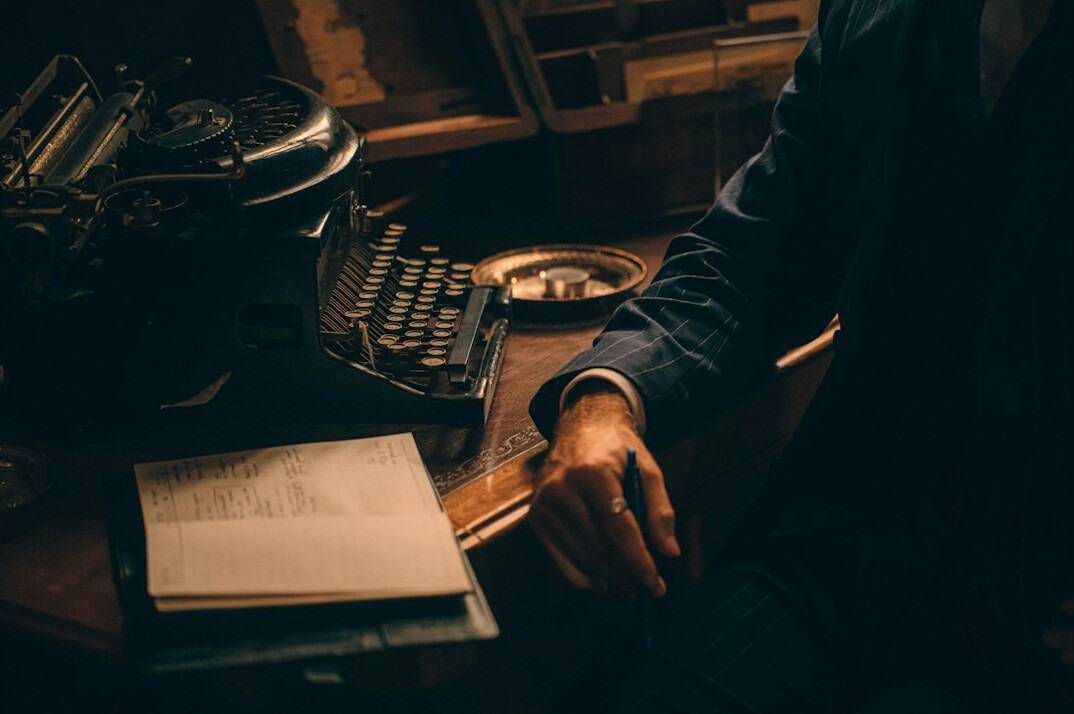 detective examining evidence