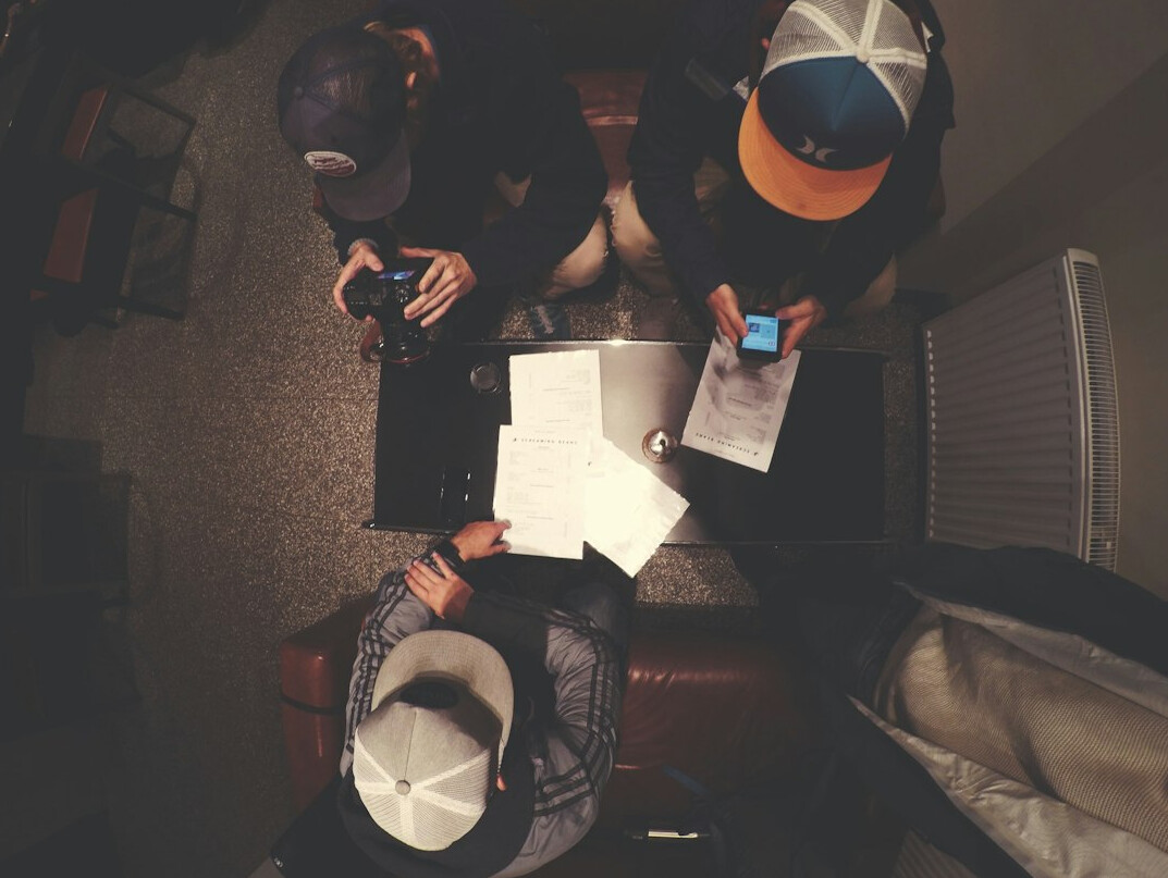 team of detectives discussing case